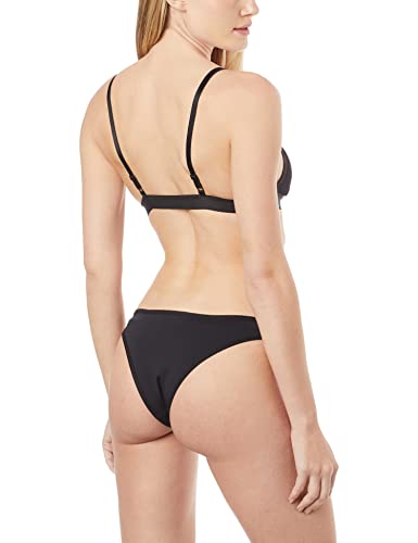 Conjunto Pérola Em Microfibra Sem Bojo Com Recortes em Tule, Leluc Lingerie, Feminino, Preto, G/44