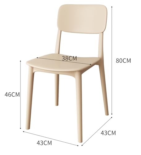 Chaises de salle à manger pour petits espaces plastique robuste capacité de charge 400kg