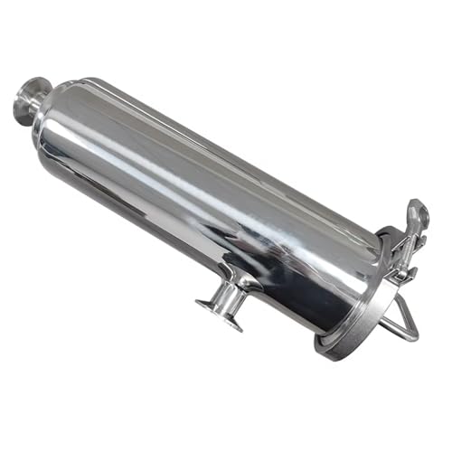 Tri Clamp Right Angle Filter Stainless Steel SS304, 64mm TC, 45mm Pipe Wort Strainer for Homebrew Beer Brewing, Sanitary Design(800 Mesh)