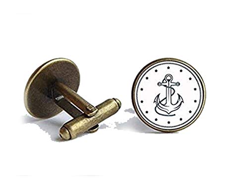 Mancuernillas Ancla Nautical para Hombre miniatura 1