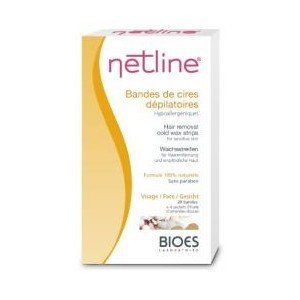 BIOES - NETLINE Bandes de Cires Dépilatoires Visage
