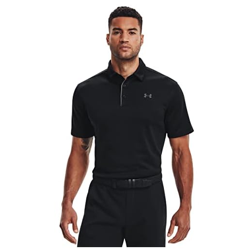 Under Armour Men's Tech Golf Polo , Black (001)/Graphite, XX-Large
