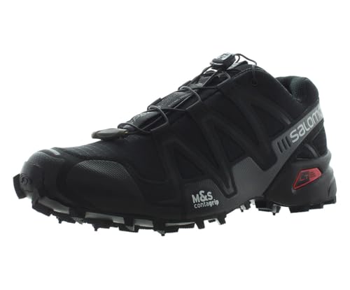 Salomon Speedcross 3 Unisex Shoes Size 10.5, Color: Black/Black/Quiet Shade