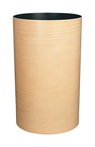 TATSU-CRAFT(タツクラフト) ダストボックス ふたなし L ひのき 杢 ナチュラル 13L ごみ箱 おしゃれ ふた ふた無し キッチン ブラウン ゴミ箱 ペール 大 フタなしゴミ箱 くず入れ スリム くずいれ 屑入れ 屑いれ 屑籠 屑箱 木目 木