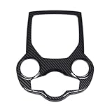 Innen Dekoration Auto Kompatibel Mit Alfa Für Romeo Für Giulia Für Stelvio 2016 2017 2018 2019 Mittelkonsolen-Dekorationsrahmenverkleidung Autozubehör(Black,Size2)