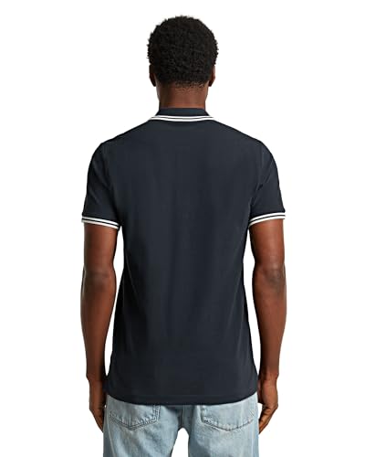 G-Star Men's Dunda Slim Stripe Polo, Size: XS, Color Blue – Ansicht 2
