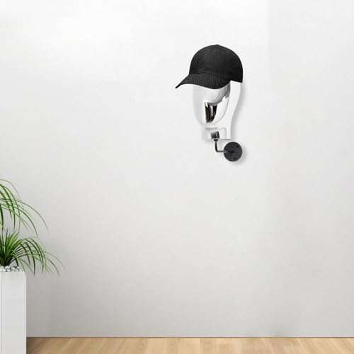 Tête de mannequin pour perruque support mural casquettes et lunettes