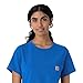 Carhartt Scrubs C13510 Women's Force® Crew Neck Scrub Top X-Large Royal Blue