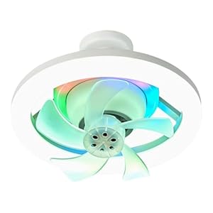 Jemora Lüfterlampe E27 RGB LED Deckenleuchte