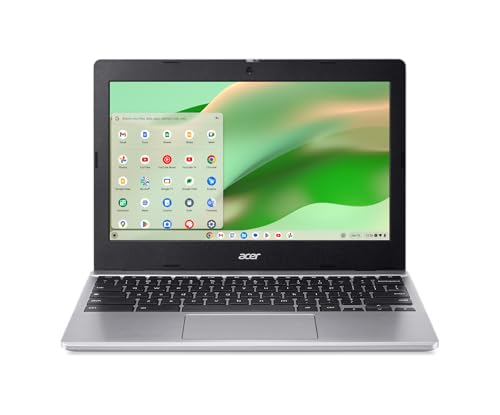Image of acer Chromebook 311 CB311-12H-C5Y7 Laptop | Intel Processor N100 | 11 inch HD (1366 x 768) IPS Display | 4GB LPDDR5 | 64GB eMMC | Intel Wireless Wi-Fi 6E AX211 | Chrome OS | Pure Silver