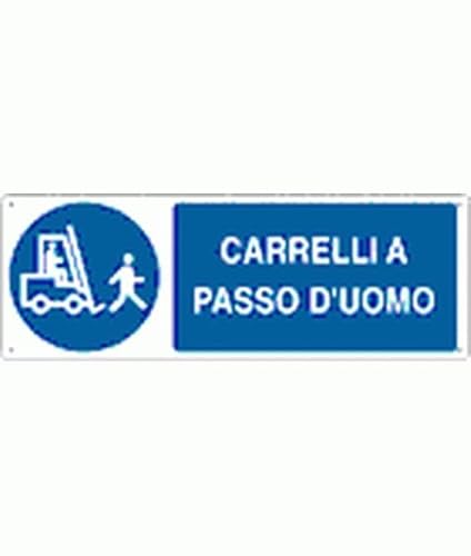 NEW CARTELLO SEGNALETICO UNI - carrelli a passo