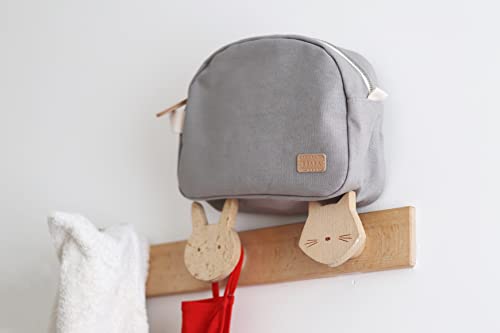 Béaba, Baby Toilet Bag, Baby Care Kit, Geneve Bag, Waterproof Fabric, 2 Inner Pockets, Soft Grey, Gris Perle - Image 3