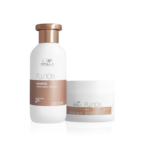 Wella Professionals | Pack Fusion | Reparación Intensa | Cabello Dañado | Champú (250ml) + Mascarilla (150ml)