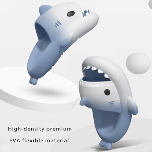 Shark Slides for Women and Men, Summer Novelty Anti-Slip Quick Drying Gradient Shark Slippers, Open Toe Slide Sandals with Cushioned Thick Sole4