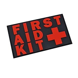 Eerste Hulp Kit IFAK PVC Patch (Zwart en Rood)