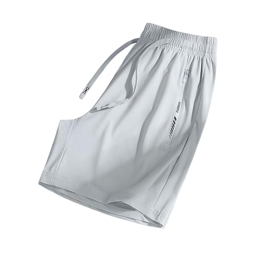 Over All Shorts For Women,Stretch Active Pants For Women over 50 Fit Shorts Quick Drying Ultra Ice Silk Comfort Casual Breathable Pant,Grey,XXL