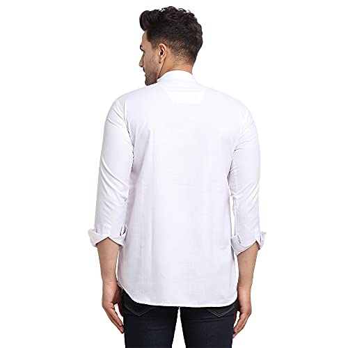 Image of SAIFOO Men's Rich Cotton Blind Short Kurta