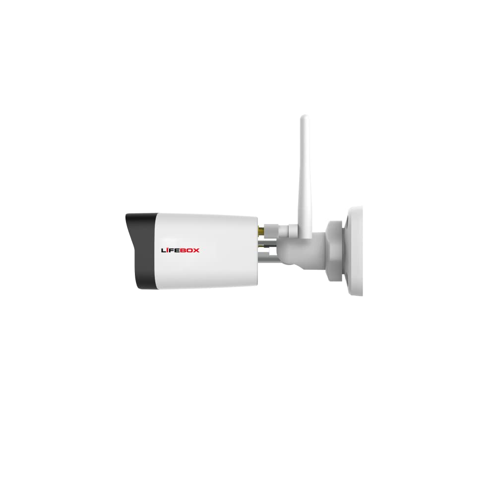 LIFEBOX Kit Vidéo Surveillance sans Fil WiFi 4 caméras, Disque Dur 2T
