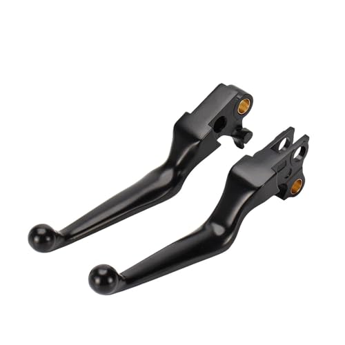 Leviers frein d'embrayage noirs pour Fat Bob et Dyna à prise en main ergonomique