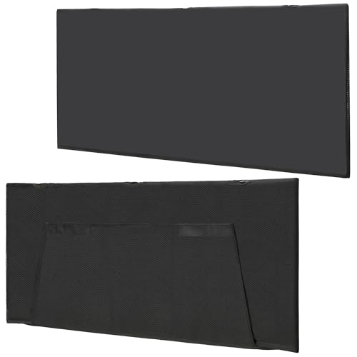 Modern Household Innovations Under Desk Privacy Panel 47 in. Wide Modesty Panel for Desk - 17 in. Tall Desk Skirt for Office Desk with Cable Management Net Perfect for 48 in. Work Station