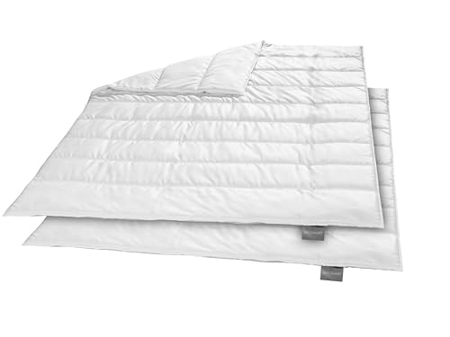 Traumnacht Green Bettdeckenset - Zwei Winterbettdecken 135x200 cm, nachhaltiges Steppbett mit Bezug aus Microfaser, produziert nach deutschem...