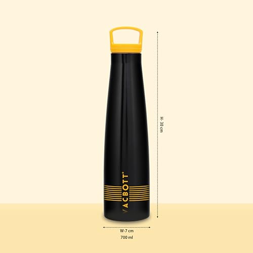 Image of Clay Craft Vacbott Sleeko Lines Double Walled|18 Hours Hot and 24 Hours Cold Vacuum Insulated Flask 650ml, 1 Pcs, Steel Water Bottle for Office|Travelling|BPA-Free|BIS Certified|1Year Limited Warranty