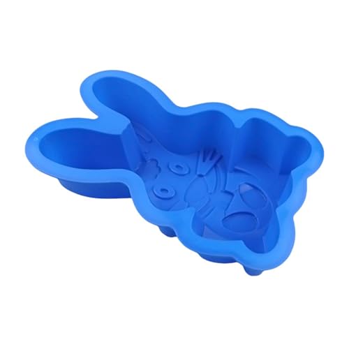 Molde de silicona para tartas de conejos de Pascua, apto para alimentos, para postres, cubitos de hielo, antiadherente, de grado alimenticio, molde de silicona para tartas