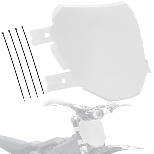 Image of Electric Dirt Bike Number Plate Front License for Surron LBX Tutti Soleil 01 Yozma IN10 Talaria Sting MX3 /R MX4 MX5 XXX eRide Pro SR S SS 2.0 3.0 Rawrr Mantis Ebox Dragster ETM RTR White