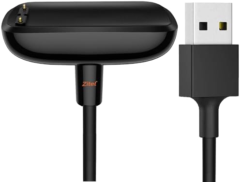 Image of Zitel Charger Compatible with Fitbit Charge 6 Charging USB Cable - Black