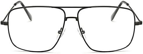 Dollger Classic Square Glasses Clear Lens Glasses Metal Eyewear Non Prescription Glasses for Women Men