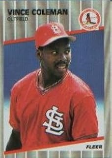 1989 Fleer Baseball Card #445 Vince Coleman