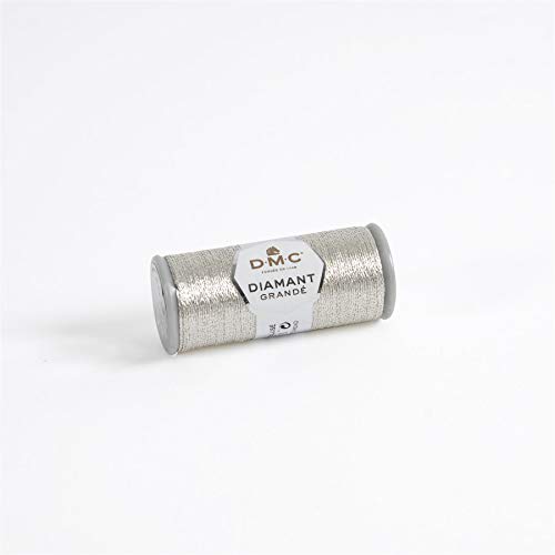 DMC Diamant Grande Metallic Thread 21.8 yd - Light Silver miniatura 1