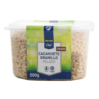 Amendoins METRO Chef - variedade de apresentações para todos os tipos de gosto, as suas frutas secas. (Cubo, amendoim em granel, frasco de 500 g)