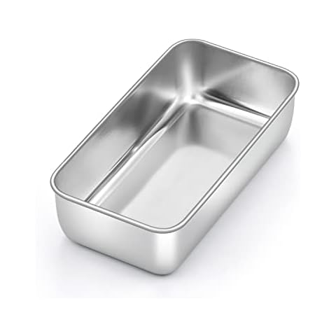 TEAMFAR Brotbackform, Edelstahl Kastenform Brotform Kastenbackform perfekt Cover