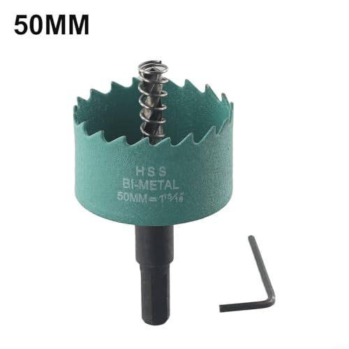 Juego de brocas para madera de bi-metal de 16-50 mm, acero HSS M42, para tablaroca, PVC y aluminio, compatible con mangos estándar (50 mm) miniatura 5
