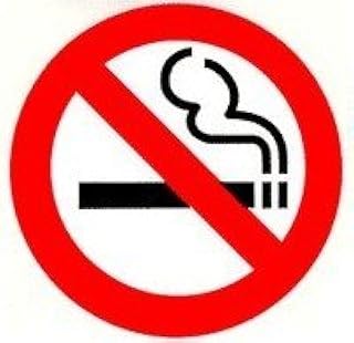 NO SMOKING Symbol Pinback Button 1.25