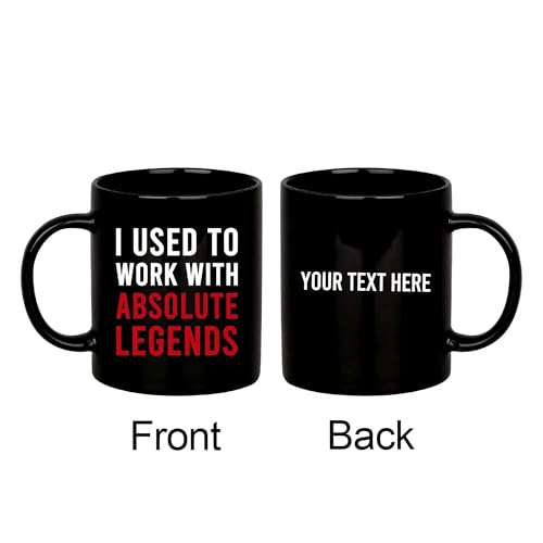 Image of Panvola Personalized I Used To Work With Absolute Legend Customized Coworker Gifts Retirement Mug 11oz Black 11oz