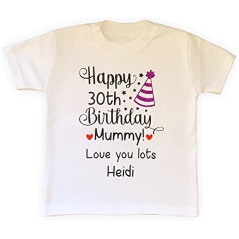 Personalised Happy Birthday Mummy T-Shirt Cover
