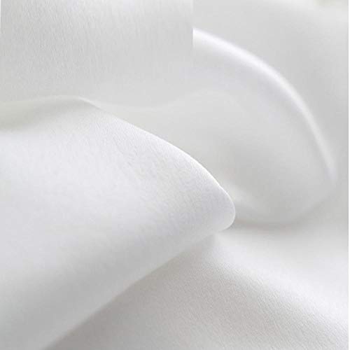 Gordijnen woonkamer hoge kwaliteit wit half geplette transparante gordijnen voor woonkamer venster effen lange tule… - Afbeelding 4