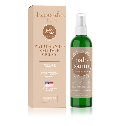 Palo Santo Smudge Spray. Energy Clearing & Aura Cleansing Mist. Reiki-Charged Sacred Spray with Pure Essential Oils for Meditation Relaxation Negative Energy Removal Room & Spiritual Cleansing