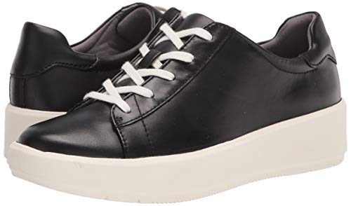 Clarks womens Layton Pace Sneaker, Black Leather