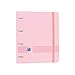 Oxford - Europeanbinder, carpeta de anillas polyfoam con recambio, 100 hojas, A4, cuadrícula 5 x 5, color rosa chicle