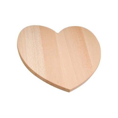 Love Heart Wooden Chopping Board 8 inches 20cm Solid Wood Plain decoupage Craft Cover