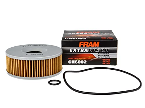 fram motorcycle oil filter - FRAM Extra Guard CH6002 Motorcycle/ATV Replacement Oil Filter, Fits Select Yamaha Models