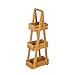 Estantería de 3 cestas nórdica marrón de bambú para baño Sol Naciente - LOLAhome