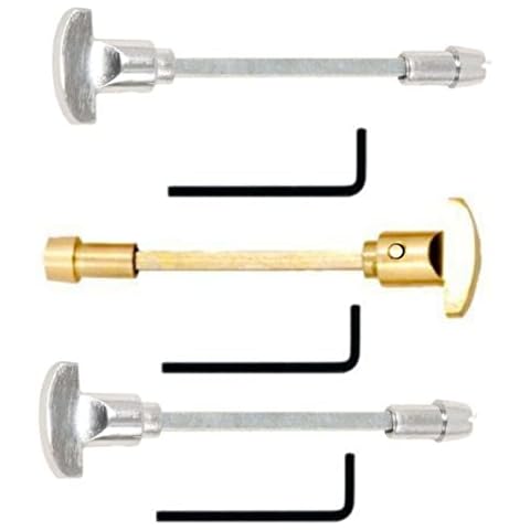 Barra de repuesto para puerta de baño con giro y liberación (cromo plateado) Cover