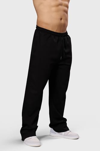 Image of FUAARK Mens Eclipse Straight Tracks Oversized Cotton Gym & Streetwear Pants
