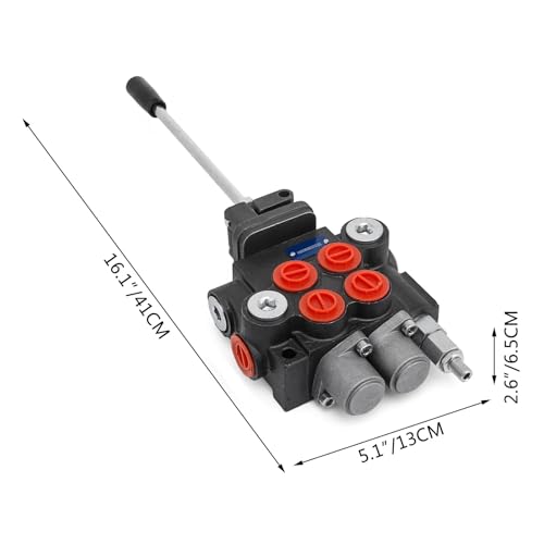 Vanne de commande hydraulique 2 bobines 11 gpm à double effet pour tracteur - 6