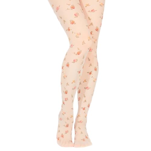 Image of Benefeet Sox Women Sheer Tights Floral Patterned Sheer Nylon Pantyhose