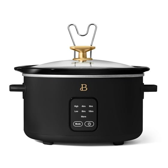 Beautiful-4Qt Slow Cooker with Touch-Activated Display, (Black) by Drew Barrymore